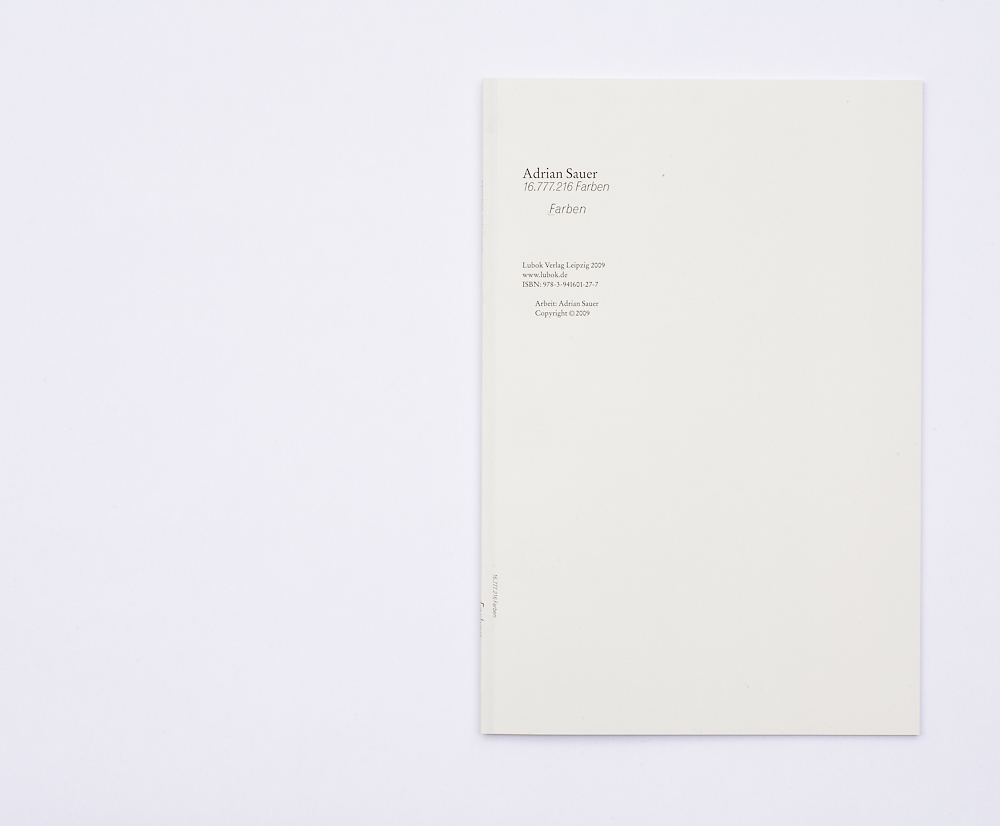 Adrian Sauer, , Band 1 – Farben 