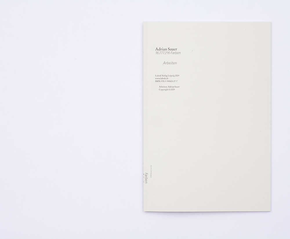 Adrian Sauer, , Band 2 – Arbeiten 